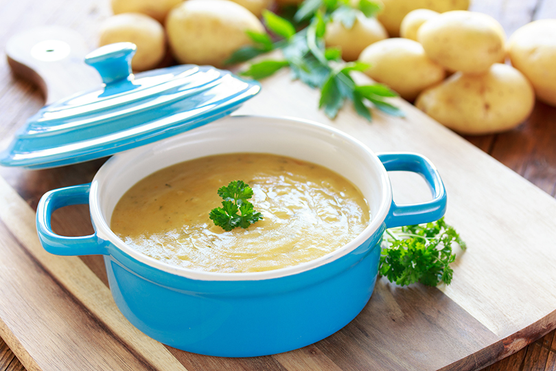 Сырный крем-суп с овощами и зеленью - пошаговый рецепт