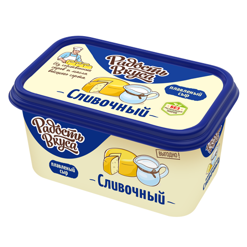 Плавленый сыр Сливочный 50% пастообразный 380г - ТМ Радость Вкуса