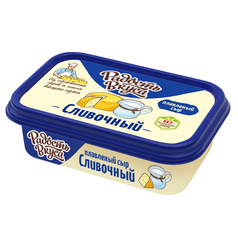 Плавленый сыр Сливочный 50% пастообразный 180г - ТМ Радость Вкуса